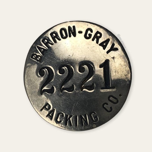 Vintage Barron-Gray Packing Co Employee San Jose California Canner Badge Pin